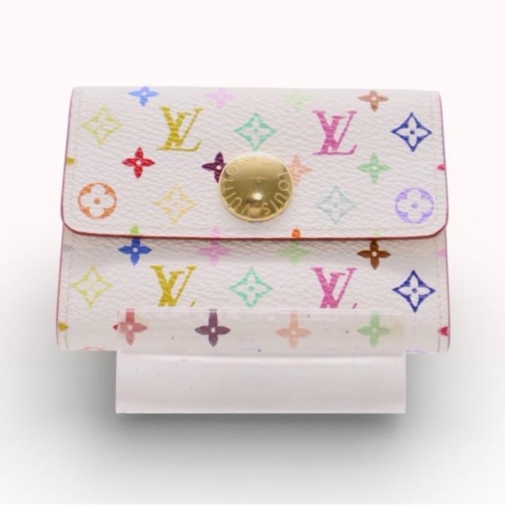 Louis Vuitton Multicolor murakami Compact Wallet coin purse HTF RARE